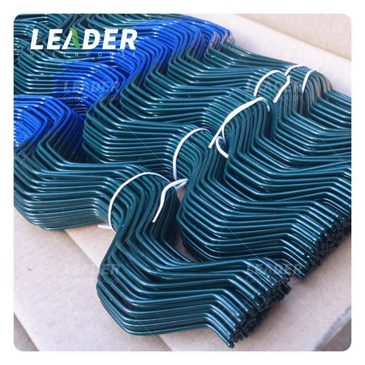 agricultural greenhouse cheap easy install film lock wire 2.0mm 2.3mm 2m/pcs plastic dipping spring wire zigzag
