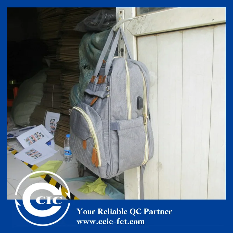 Quality Inspection for Diaper Bags with 30+ Years of Service CCIC Inspection Agent