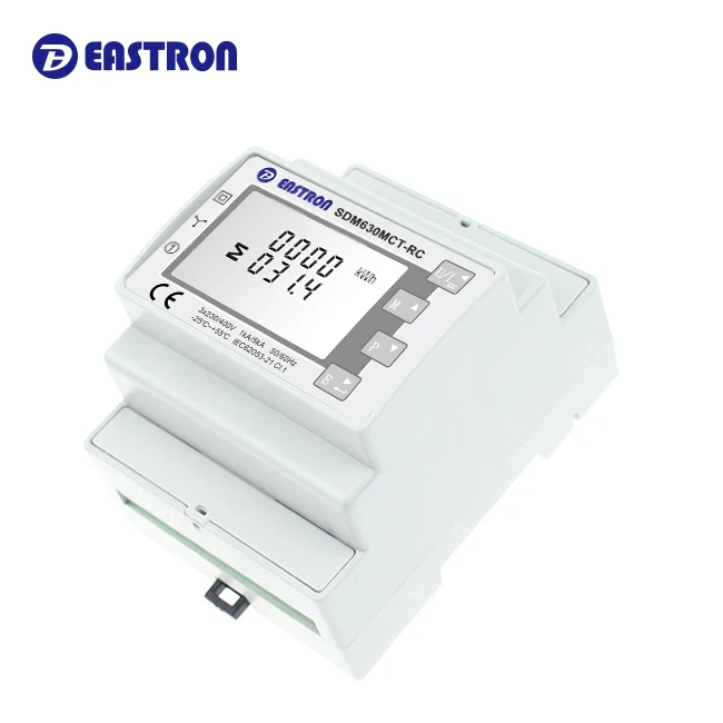 SDM630MCT-RC 3 Phase RS485 Modbus RTU High Accuracy Rogowski Coil without External Integrator Energy Meter for Remote Monitoring