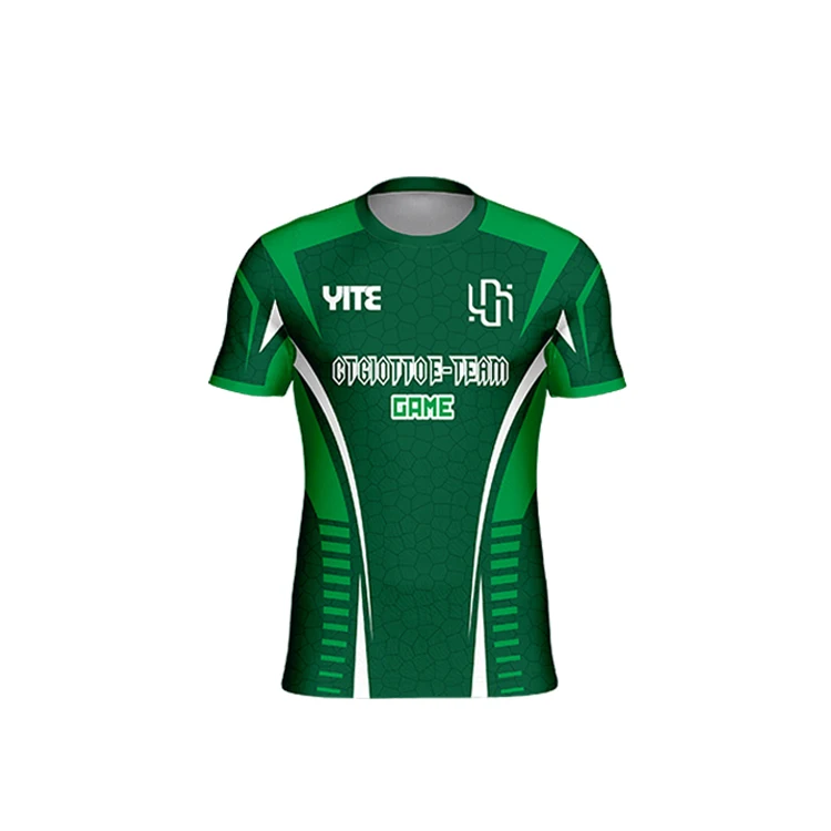 Newest custom fluorescence color e-sports wear suit breathable quick drying e-sport jersey