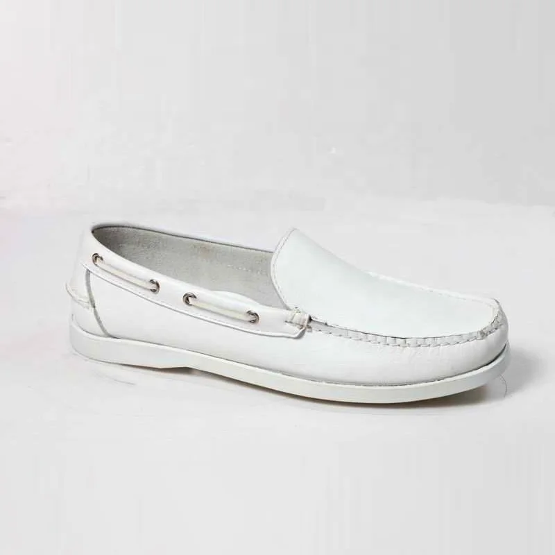 New Youth Slip-on Yellow Colored Genuine Leather Summer Spring Platform Flats Loafers Breathable Dress Casual Men Boat Shoes