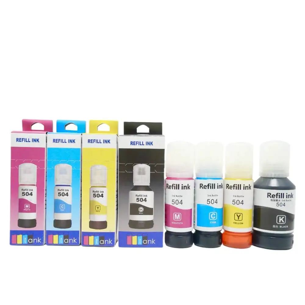 544 504 Office Dye Ink Suitable For Epson L4150 L4160 ET-7700 ET-7750 L6160 L7160 L7180 Printers
