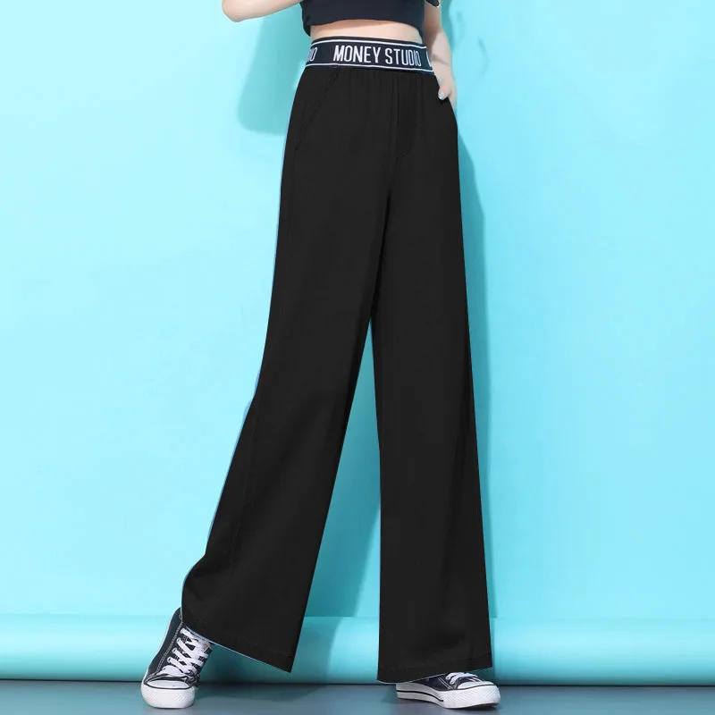 Оптовая продажа новинка весны 2022 драпированные широкие брюки с высокой талией свободные Корейская версия женские джинсы