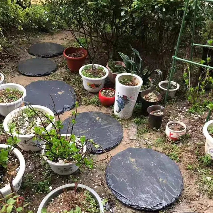 Garden Outdoor Driveway Floor Round Paving Slate Walkway Stepping Natural Granite Basalt Stones Slab Bluestone For Sale