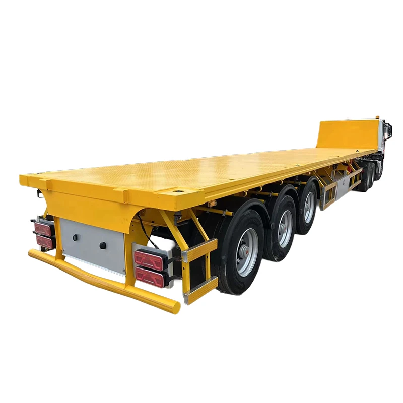 SAIL Custom High Quality China 13.6m 3 Axle 40ft Container Tractor Semi-trailer Truck Flatbed Semi Trailer for Saudi Arabia