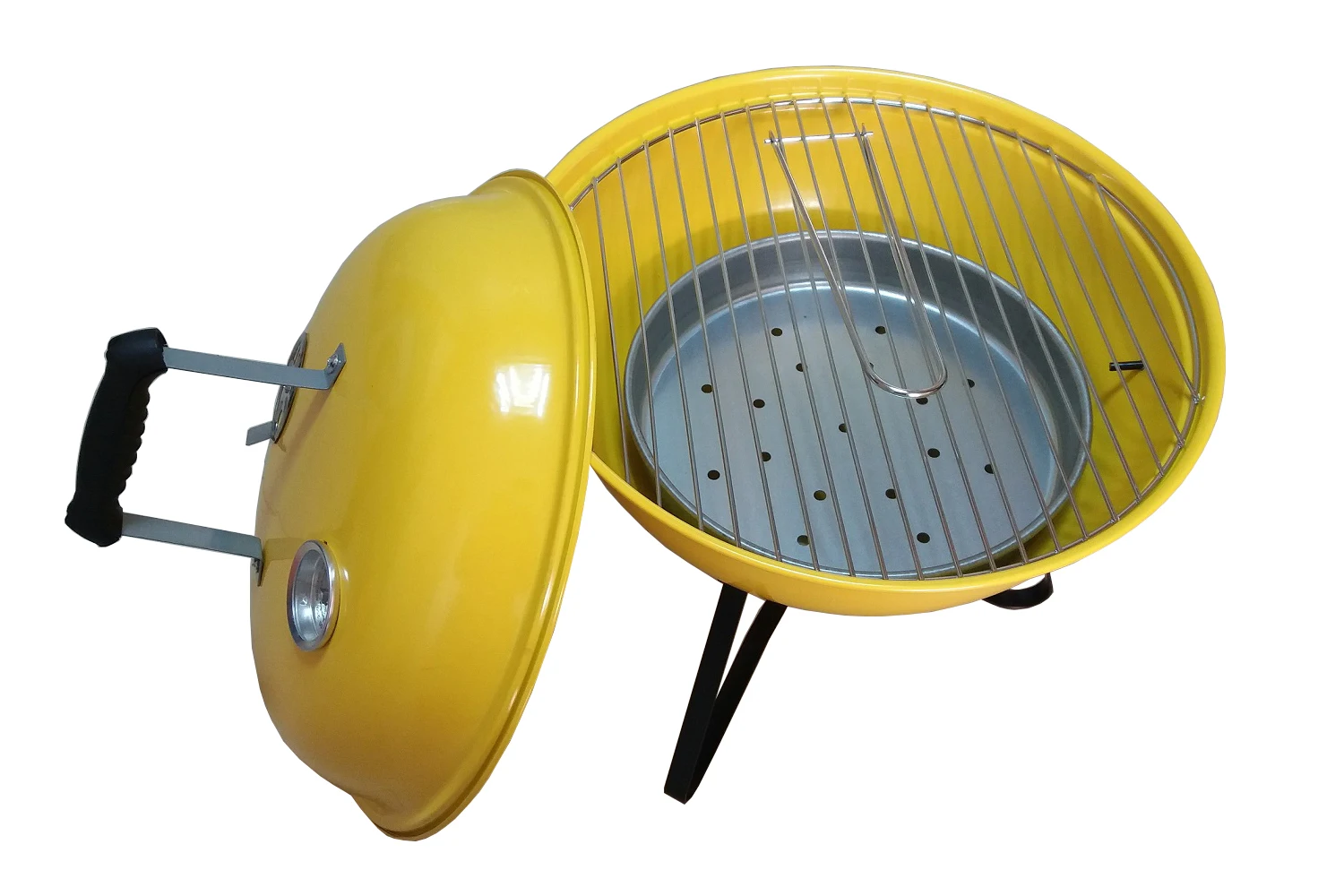 Boutique 14' Round portable mini metal type camping charcoal bbq grill for outdoor garden