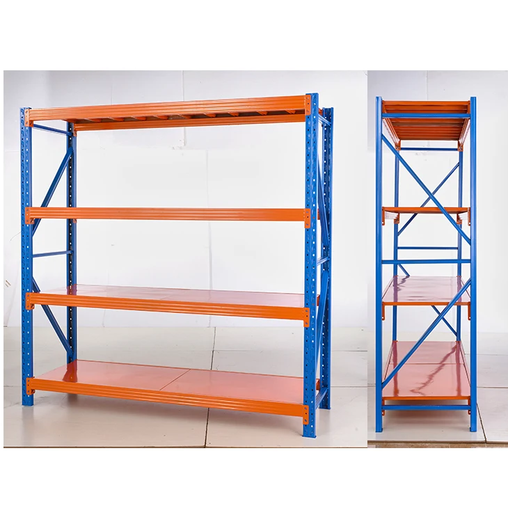 100 500Kg Warehouse Shelf Racks 4 Tiers Customized Heavy Duty Metal Industrial Racking Metal Multi Use Storage Rack System