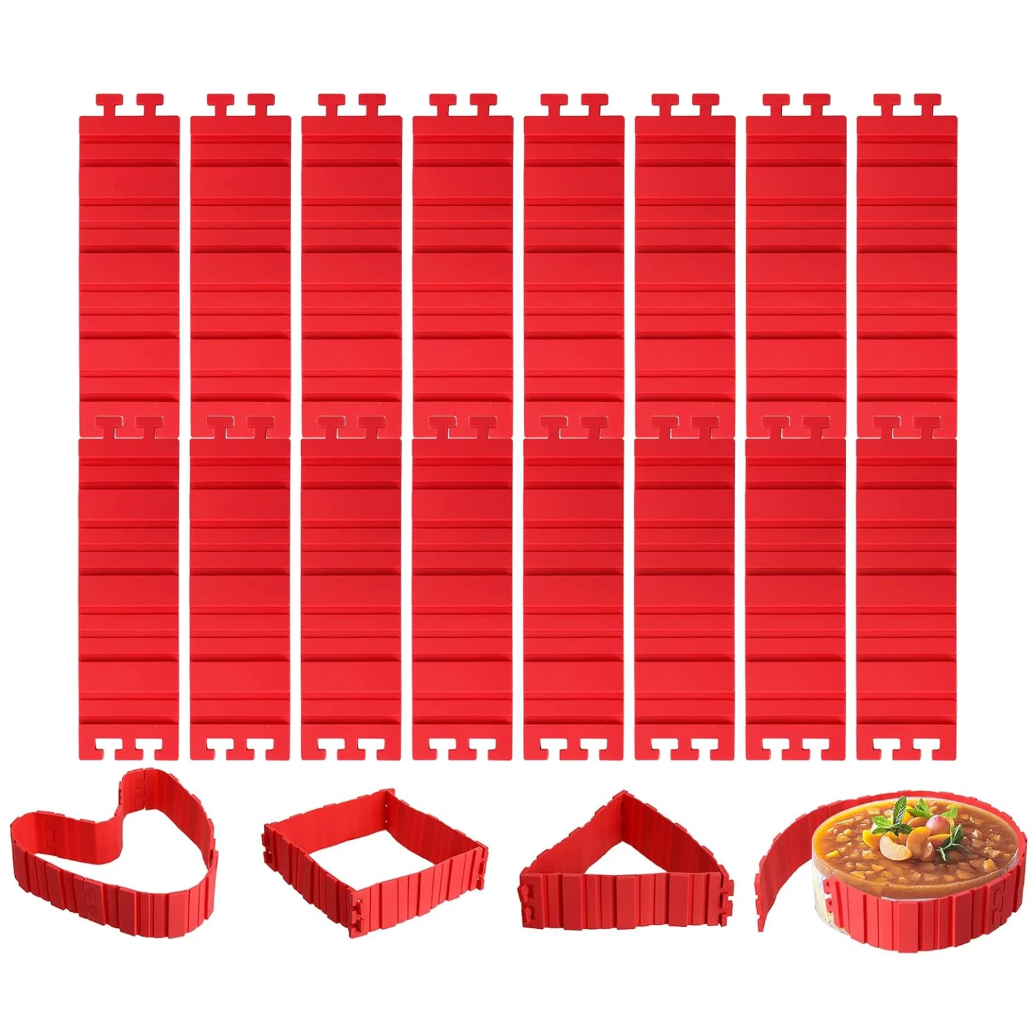 Custom 16 Pcs Silicone Cake Mold Magic DIY Baking Mould Tools Dessert Design Easy Clean Any Various Shape Barrier forTie Dye