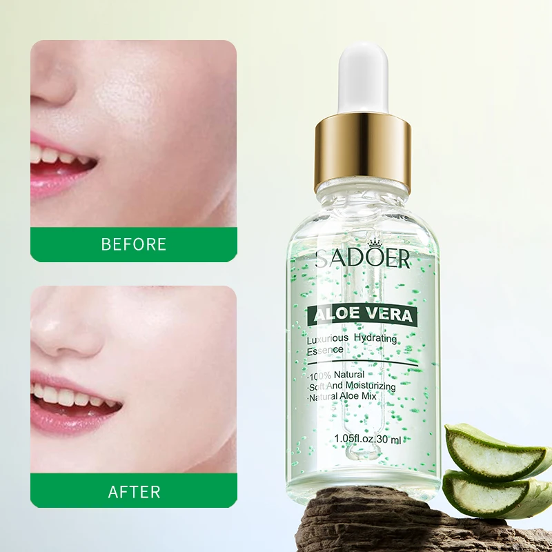 Сырье для ромашки от оригинального производителя SADOER Rose с алоэ вера эфирное масло Отбеливающее увлажняющее средство ухода за кожей Антивозрастная натуральная Сыворотка лица