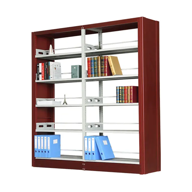 Книжный шкаф в современном стиле, деревянные книжные полки, винтажная книжная полка из дерева и металла