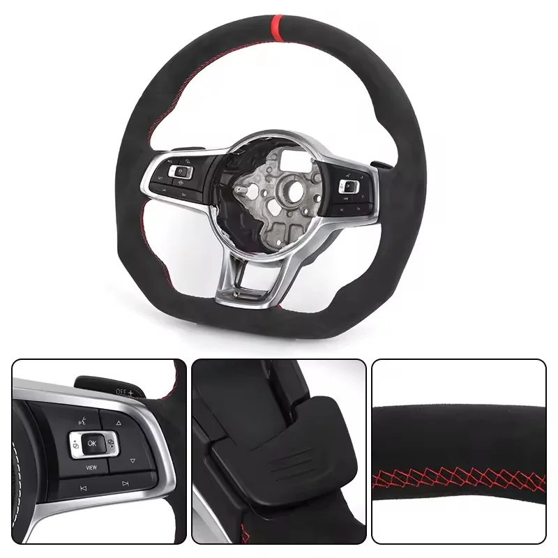 Полный руль для Volkswagen VW Polo Passat CC Jetta Golf R 6 7 8 6R 7R 8R MK5 Mk6 MK7 Gti Gtd