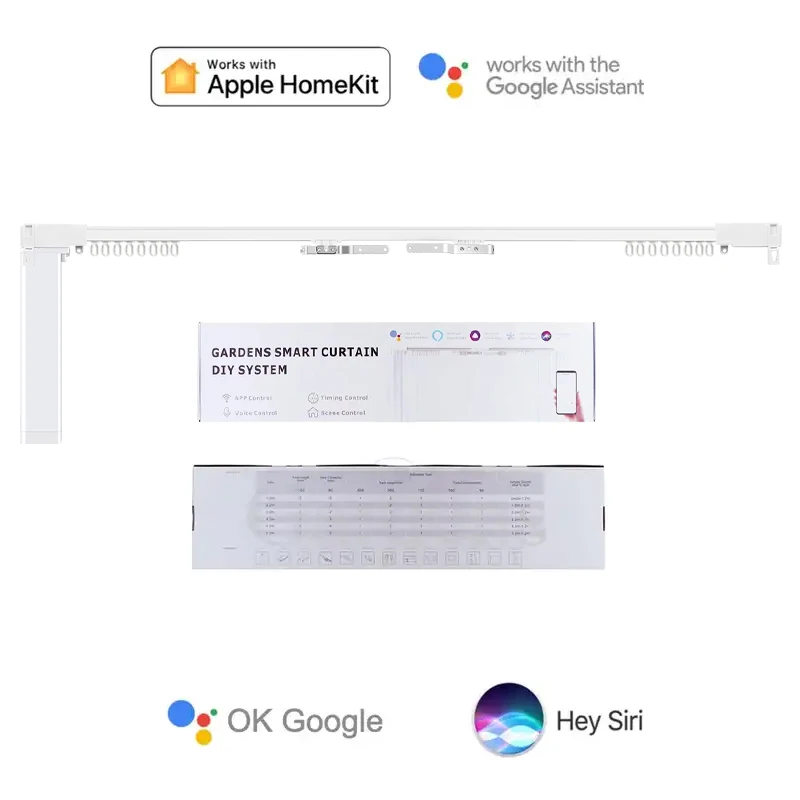 good price electric curtain automatic motorized wifi Smart Curtain Track DIY Curtains system Track Complete Set with Remote