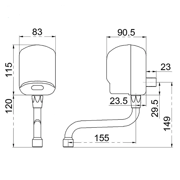 Automatic Sensor Faucet Torneira de Agua do Sensor Touchless HY-228D/A Wall Mounted Water Tap for Bathroom and Kitchen Use