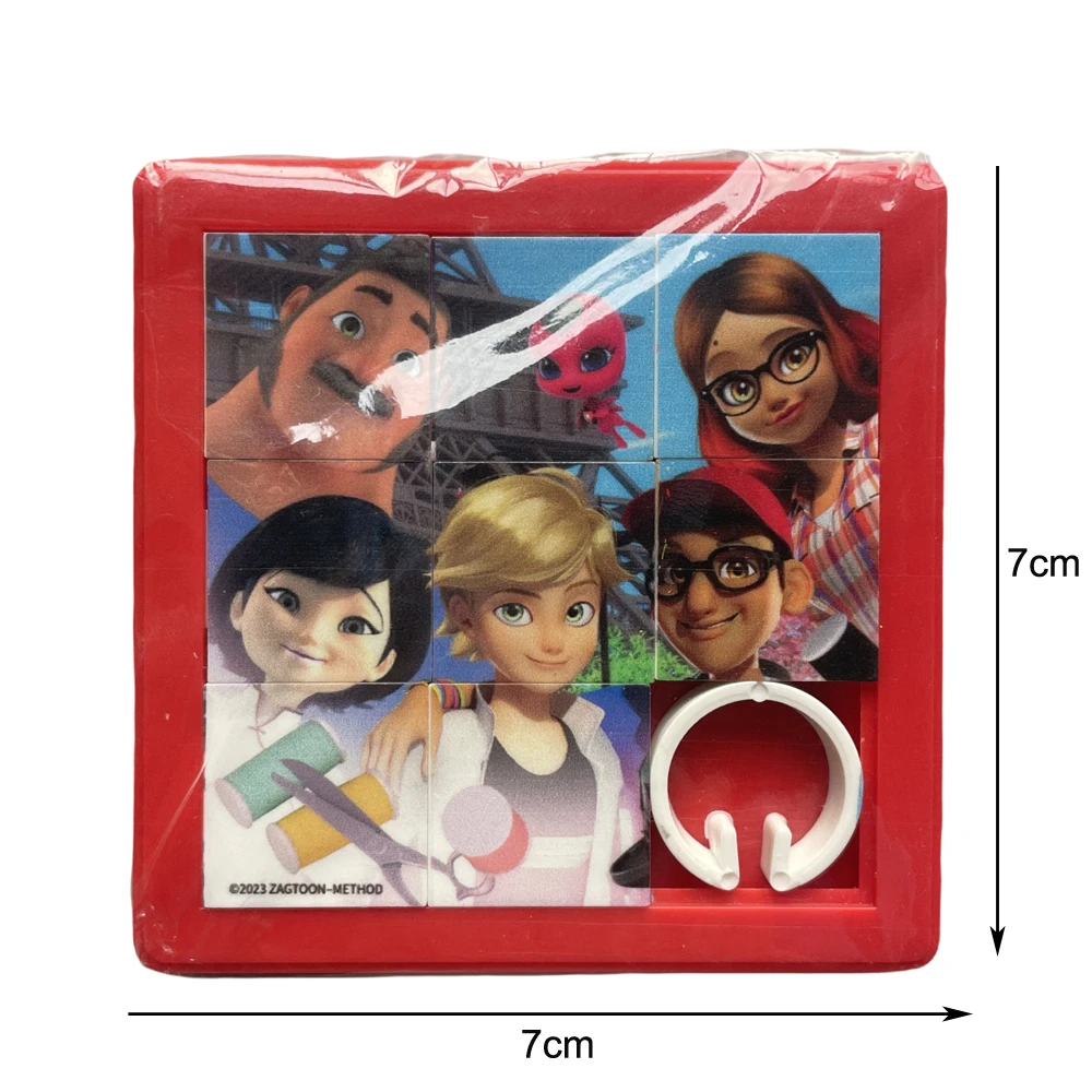 Wholesale school brain competition kids mini 9 squares tiles toy custom design block jigsaw colorful plastic sliding puzzle game