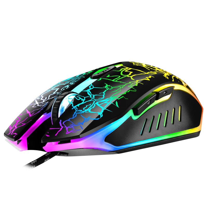 G202 cool crack ergonomic game mouse with RGB backlight for desktop computers and notebooks