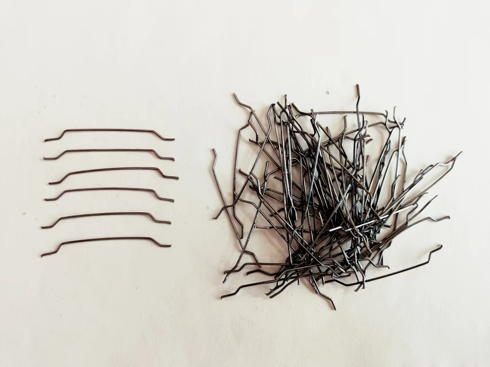 High Quality Single Wire Steel Fiber Rebar Concrete Special Material with End Hook Fabrication Services