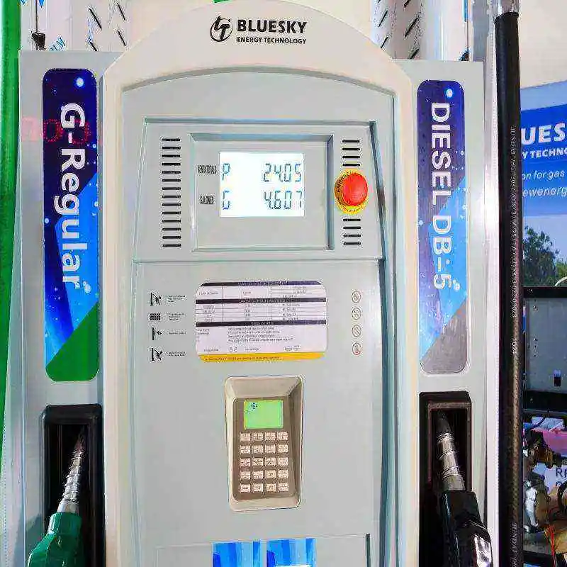 Bluesky Petrol Pump Dispenser Pump Fuel Gas Station Submersible Type Fuel Dispenser Petrol 6 Nozzle Nozzle Petrol Dispenser