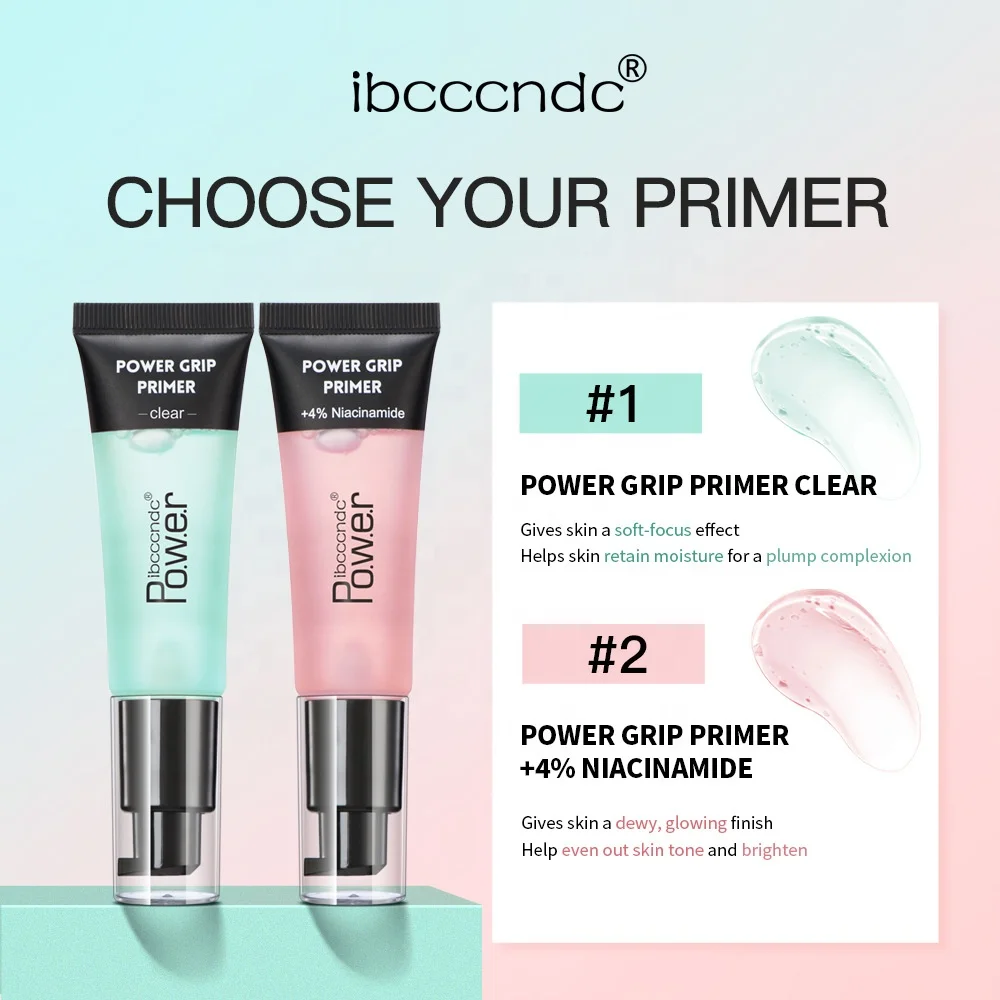 Ibcccndc power grip primer + 4% niacinamide A sticky gel-based and hydrating face primer