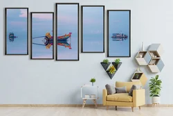 landscape paintings on canvas Home decor paintings movie poster materials metal wall art seascape paintings Modern style