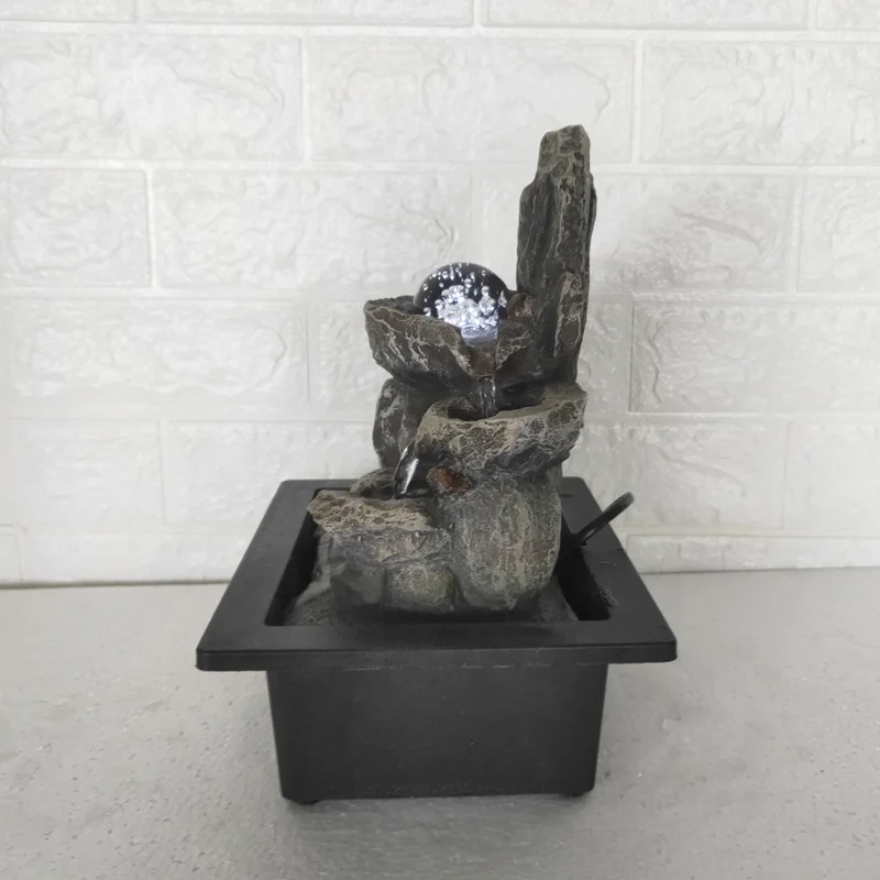 
Hot design Resin Crafts Tabletop indoor water fountain on sale 
