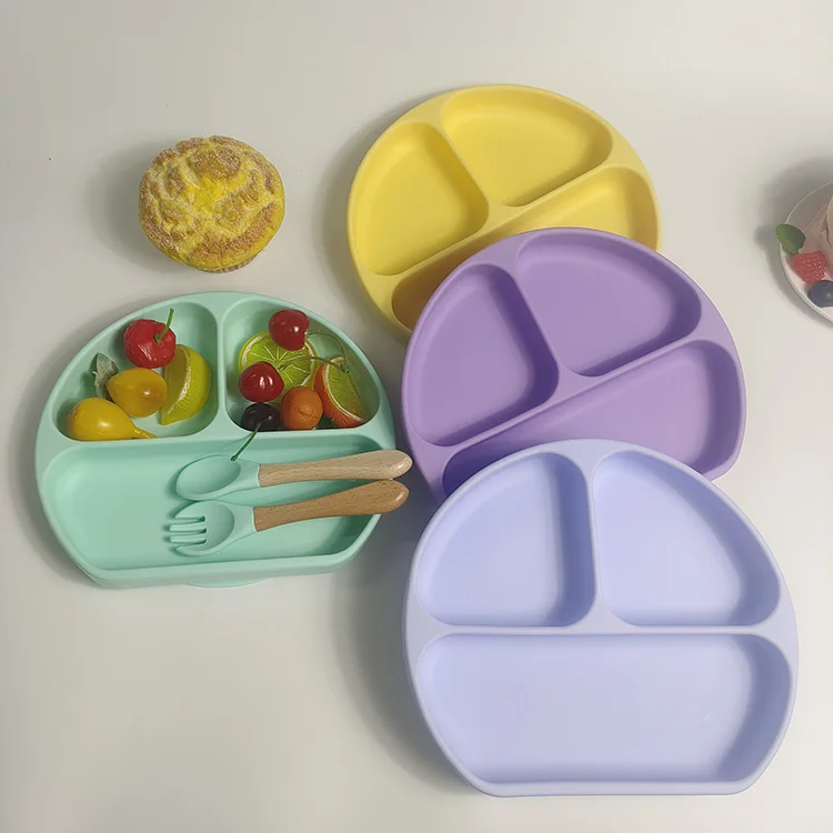 Не содержит Бисфенол А eco-friendly поставки силиконовый нагрудник с суповую тарелку производство и миска защитой от проливания комплект для кормления присоской