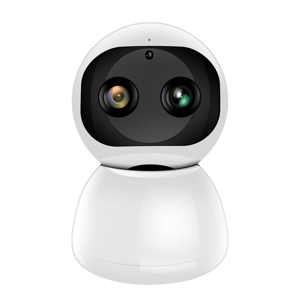 Factory IP WiFi Camera 1080P HD Home Camera Binocular Snowman Network Home Smart Dual Camera