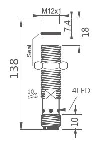 KJT Manufacturers Direct Sale IP67 IP69K  M12 High Pressure  Inductive Proximity Sensor For Industry