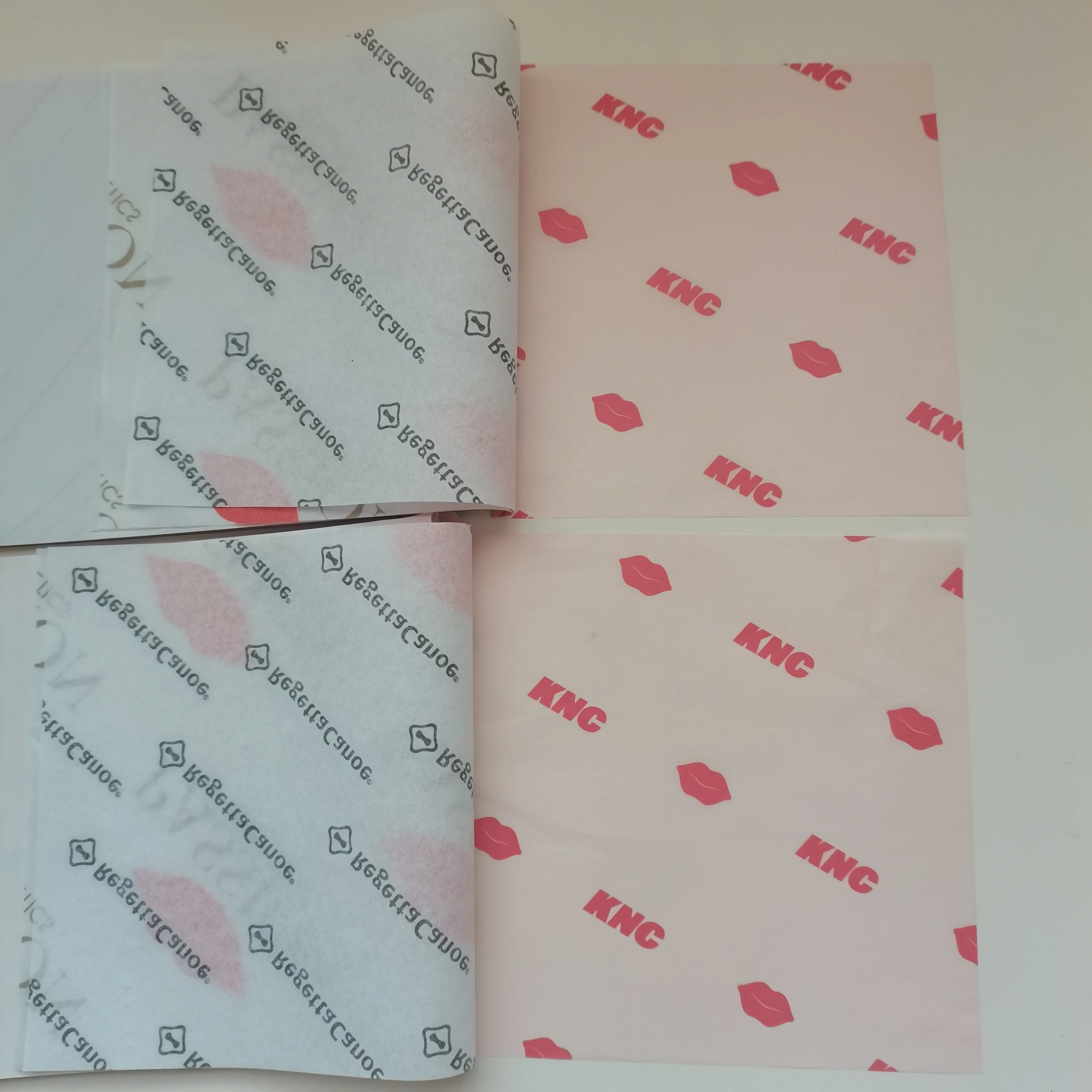 Low MOQ Wholesale Wrapping Paper Custom Tissue Paper Printed Logo 17 gsm for Clothes Shoes Food Packaging