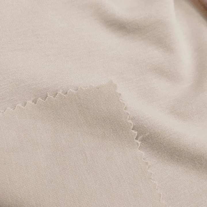 
Eco Recycle Modal Polyester Spandex Interlock Double Knit Fabric Men For Pants 