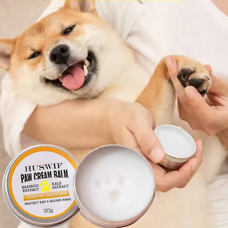 private label organic natural cat dog claw care paw balm nose protection moisturizing paw washing cream 30g
