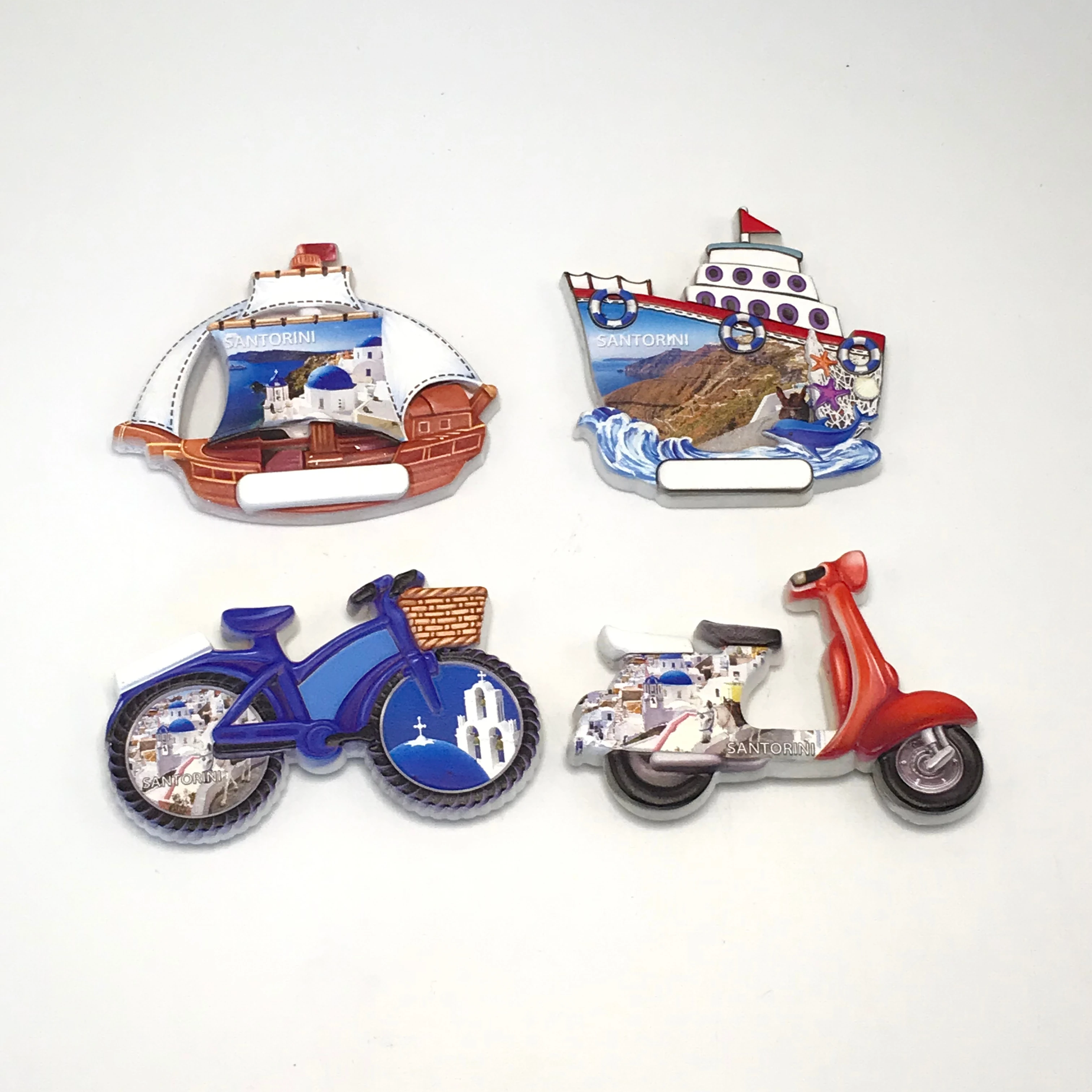 Customized Modern Design Home Decor Refrigerator Magnet Resin Fridge Magnet Painted Medium Wholesale Glass Paper Plastic Epoxy