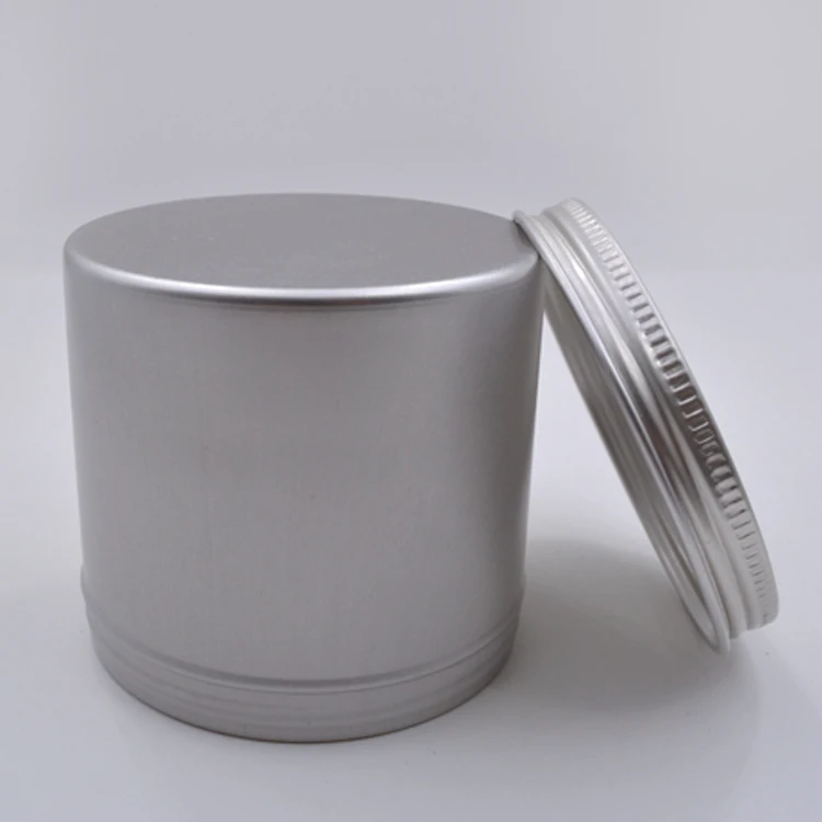 Multi-size custom aluminum jar  or aluminum candle tin can box for cosmetic or candle