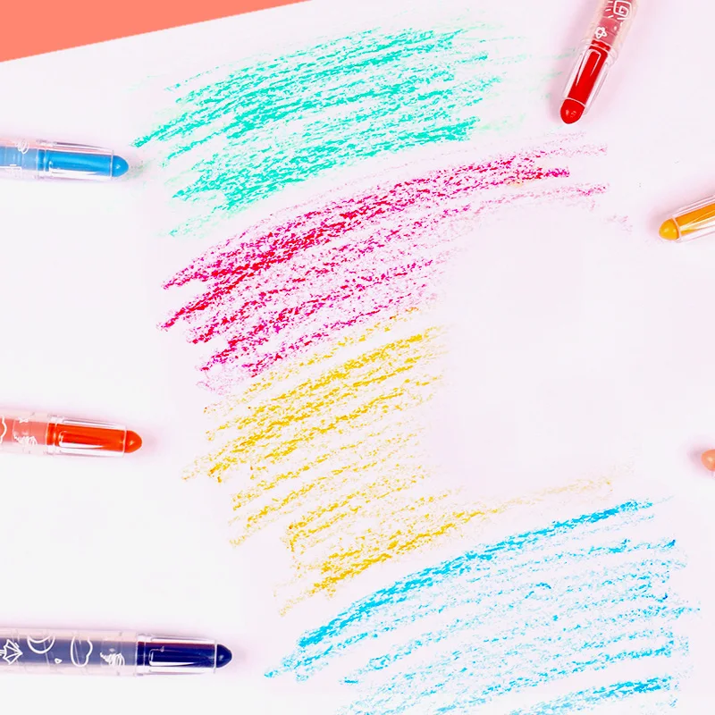 Wholesale Non Toxic crayon set Twistable Washable Silk Crayon