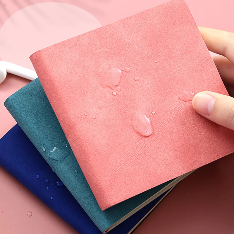 Wholesale custom Mini Travel Pocket Notebook Promotion Colors Printed Pu Leather Notebook drawing notebook