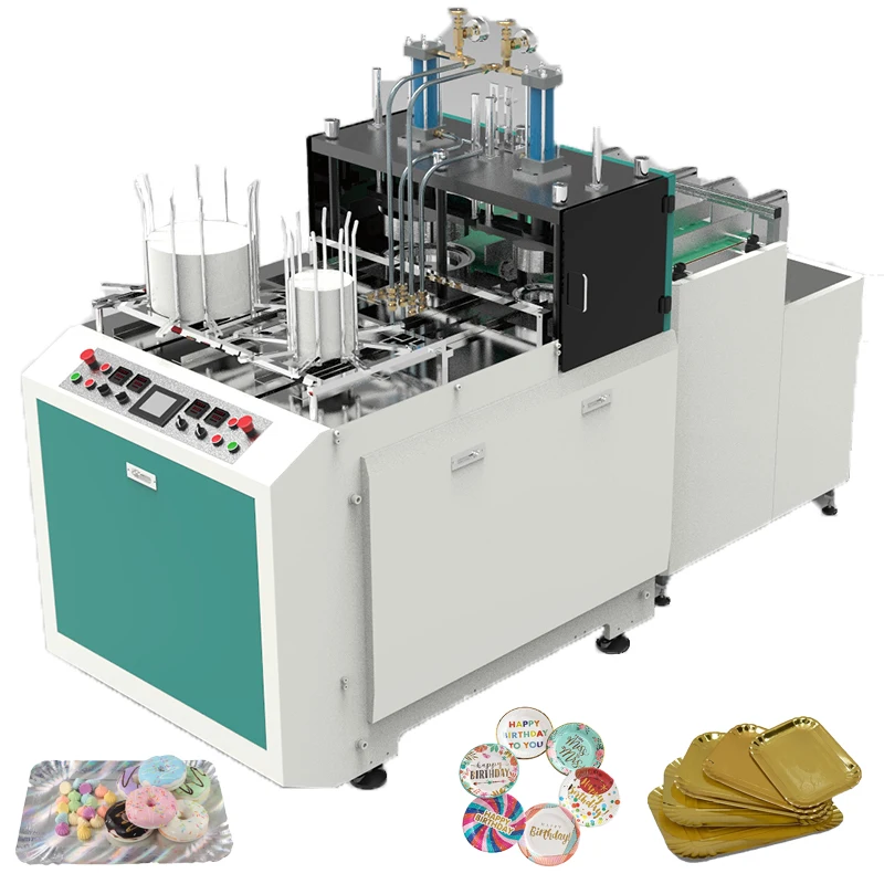 Good Quality Full Automatic Disposable Aluminum Foil Paper Plate Making Machine With 90-130pcs/Min