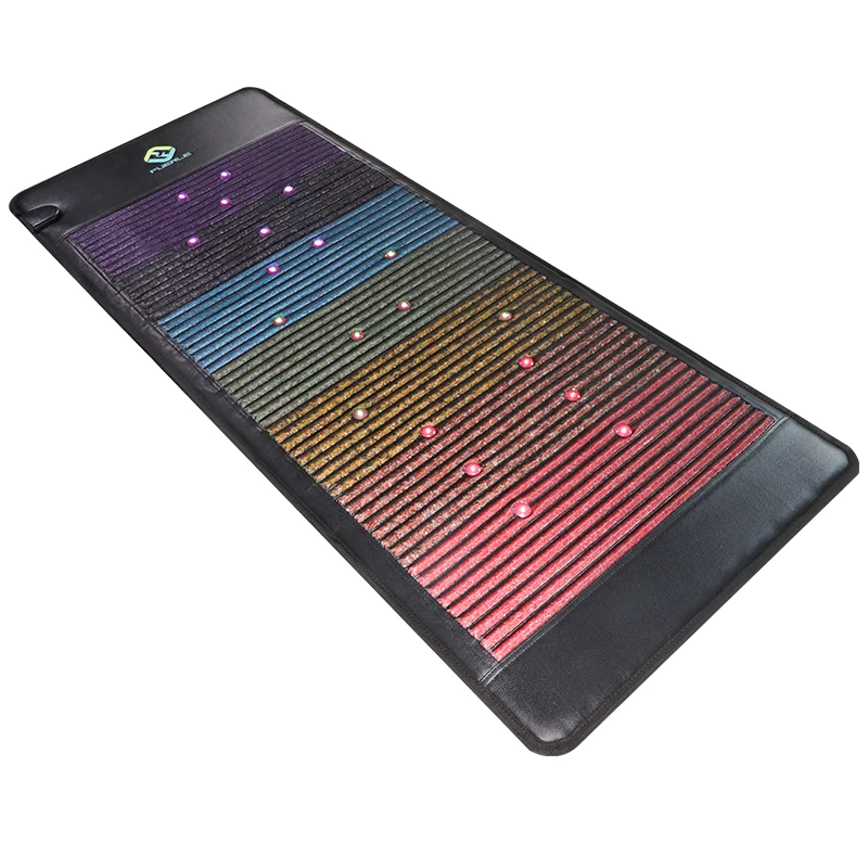 Fuerle Physiotherapy heating infrared jade mattress FIR tourmaline thermal amethyst PEMF mat