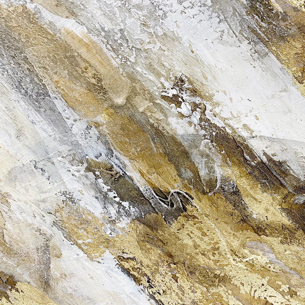 Radiantly Composed Abstract Painting Blending Elegant Designs and Fluid Lines for a Lasting Impression