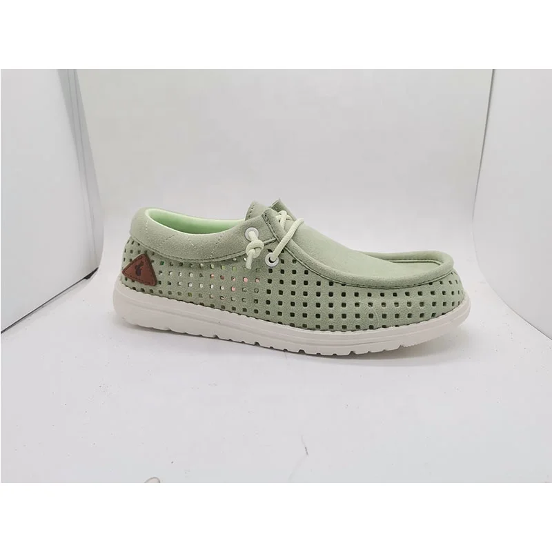 ITAZERO Lightweight Breathable Comfortable Casual Slip on Loafer Walking Style Canvas Trendy Shoes For Women