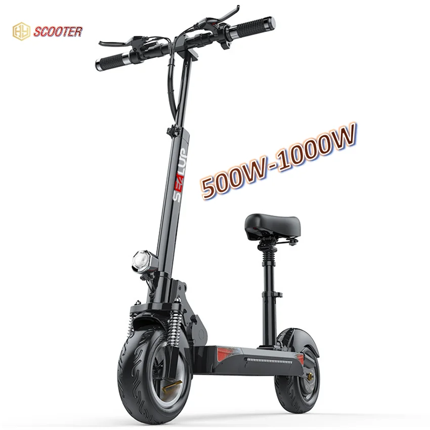HX19 10inch 500W 1000W long distance hiboy skuter electric scooter led light