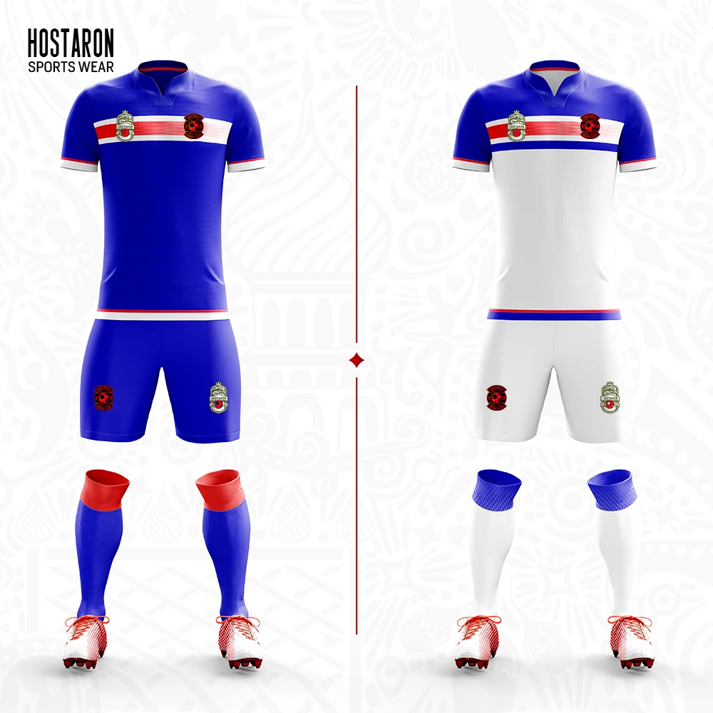 HOSTARON Custom Logo Polyester Soccer Jersey New Season League Breathable Football Shirt Sublimation Practice Football Jersey