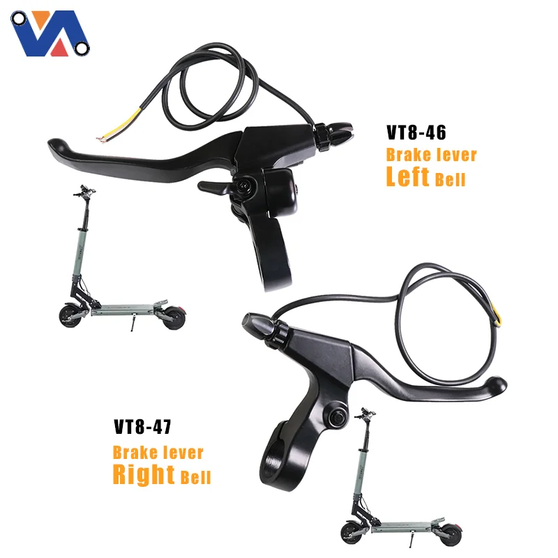 Vset 8 /8+ scooter Brake Handle leaver left side with bell assembly Parts Brake Handle Levers Fit For vset 8 /8+ scooter