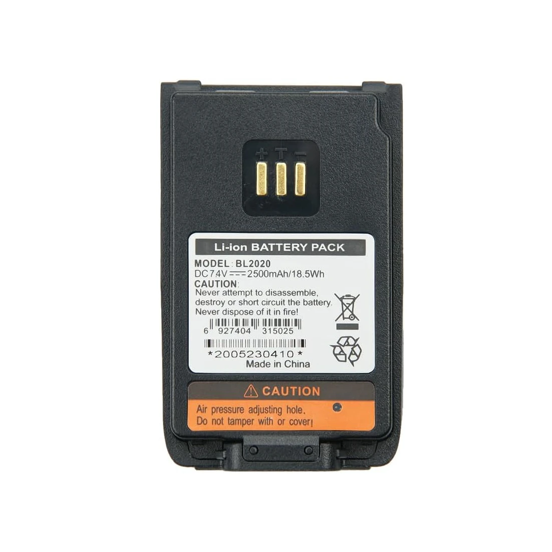 Аккумулятор BL2010 2500 мАч для Hytera HYT PD562 PD412 PD506 PD602 PD606 PD606G PD662 PD662G PD682 PD682G UL913 PD482i PD502i PD602i