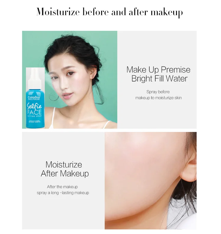 Provide Label Moisturize before and after makeup spray make up primer spray moisturize skin long-lasting makeup sprayy