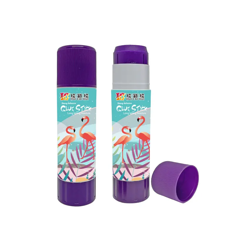 
PVP Glue Stick Hot Selling Disappearing Purple for School and Office Works EN71/MSDS HUI CAI HUI 5000pcs HY-8112 8g 