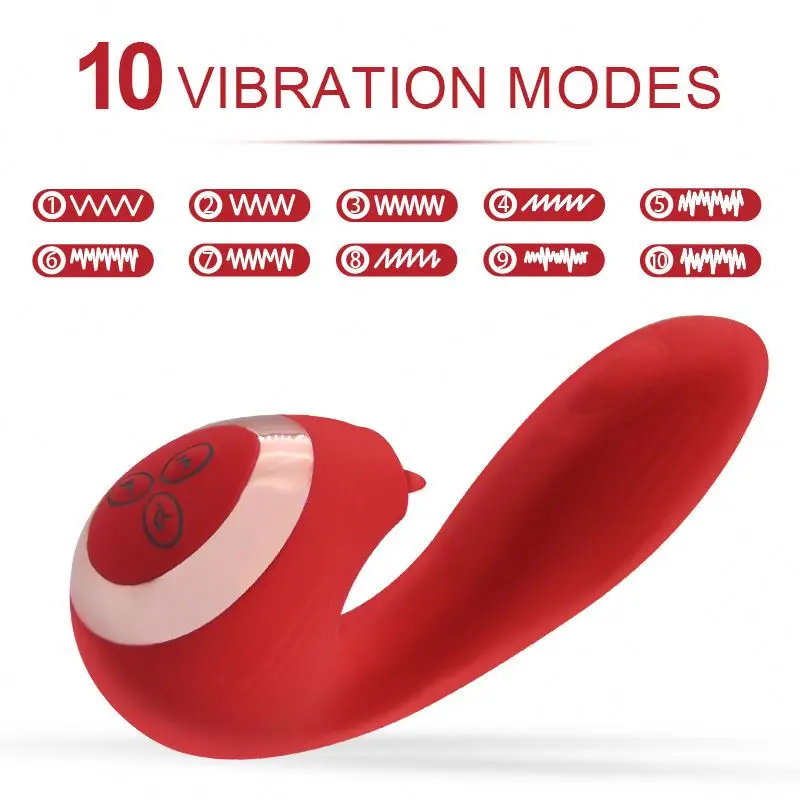 2024 Factory Wholesale 2 in 1Mini Clitoris Nipple Vibrator Clitoral Licking Tongue Rose Sex Toy Vibrator Stimulator for Woman