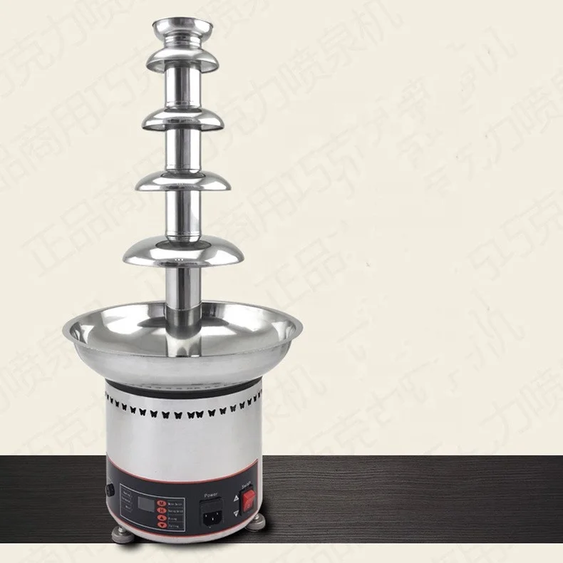 5 tier chocolate fountain electric chocolate fountain machine commercial chocolate warmer machine with CE for party