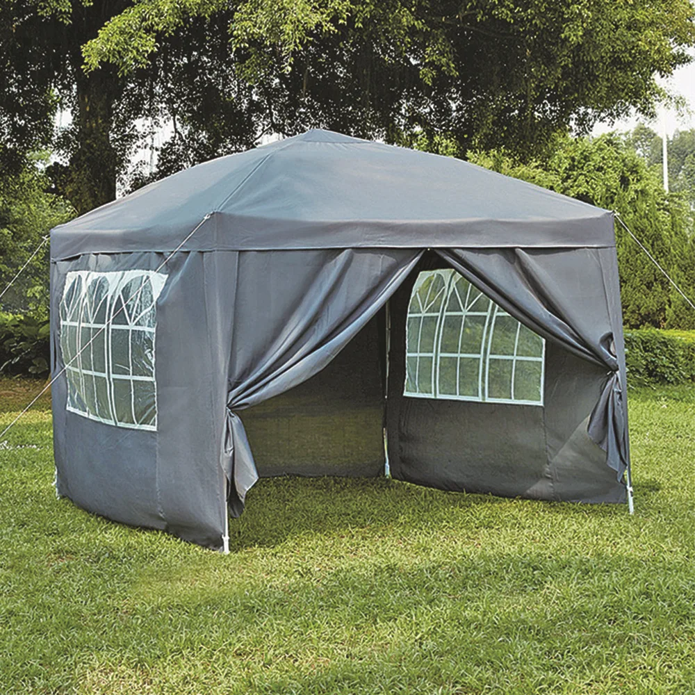 2025 Outdoor advertising sidewell oxford PVC coated parking canopy steel frame folding tent 3x3, 3x4.5m, 3x6m canopy gazebo