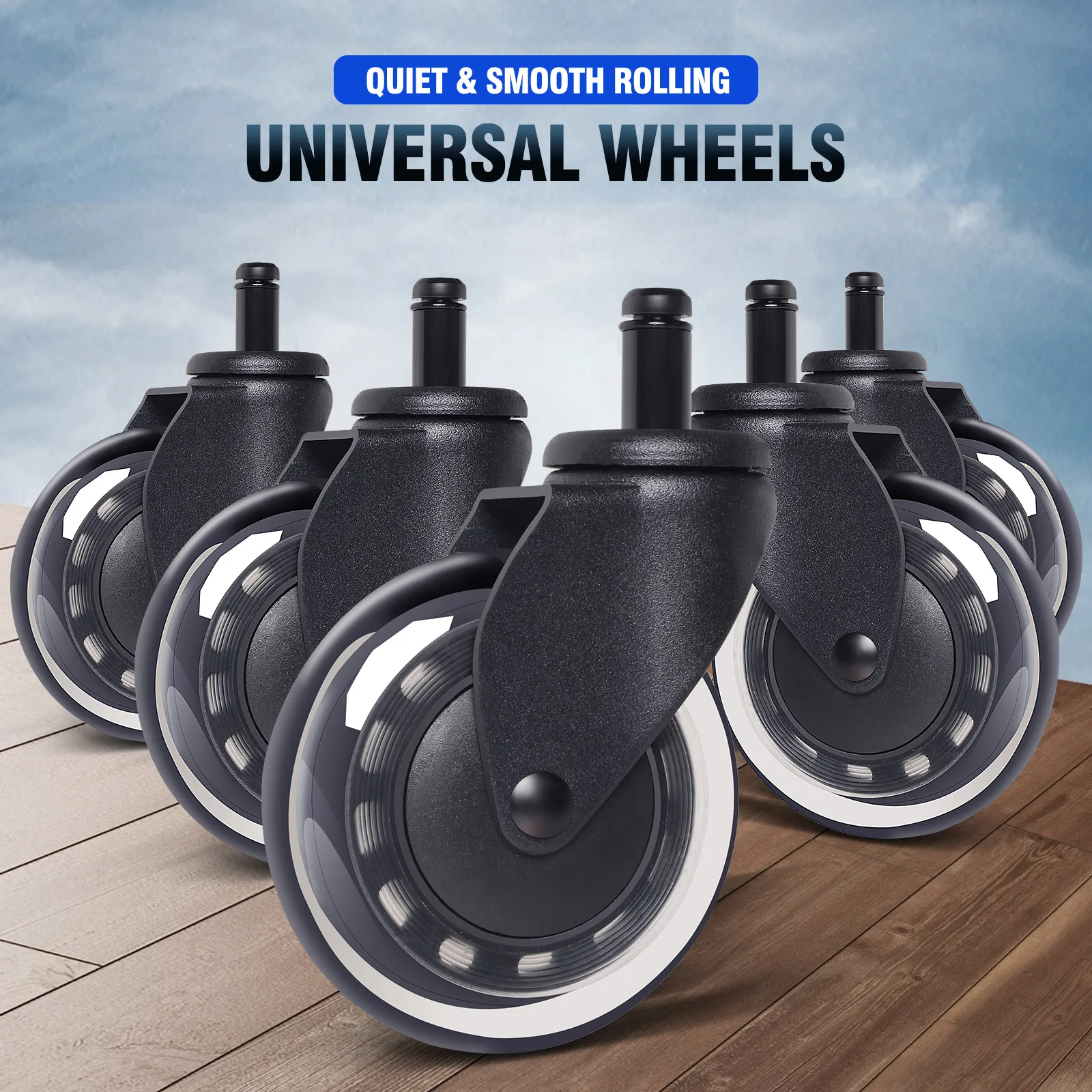 Колеса для роликовых de silla 3 дюймов Heavy Duty компьютерный стол оптовая продажа мебельное колесико-упорные шариковые подшипники офисное кресло-каталка колеса ровный безопасный