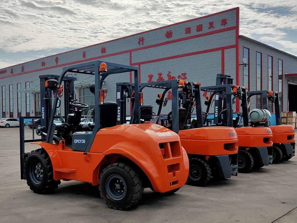 Безопасная Прямая продажа с завода максимальная 1 8 2 5 3 тонн 4x4 вездеходные вилочные погрузчики цена грузовика