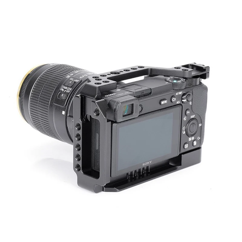 A6600 Camera Video Cage for Sony Camera Cold Shoe Aluminium Mount Rig for Camera Video Accessories